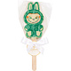 "Лабубушка" шоколад белый на палочке (зеленый декор)19г