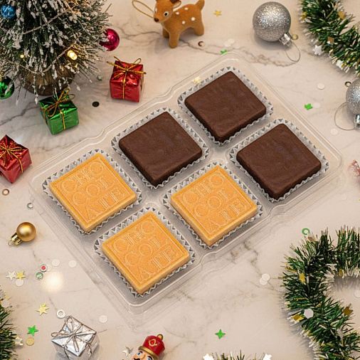 Новогодний набор шоколадных конфет 45г