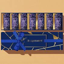 Набор двуслойных конфет мармелад+суфле (черника и ваниль) в шоколаде 105г