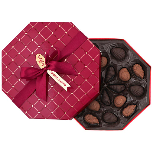 Новогодний набор конфет ассорти с шоколадными начинками