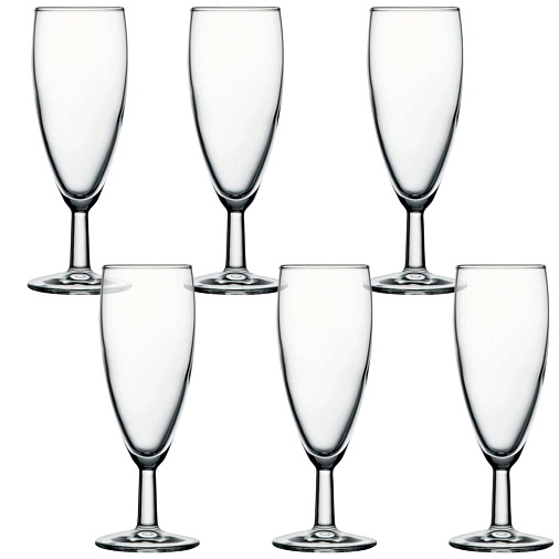 Бокалы под шампанское "Banquet" 155мл (набор 6 шт)