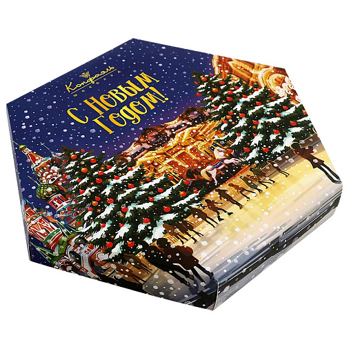 Новогодний набор суфле в шоколаде (ванильное, шоколадное, кофейное) 105г (каток)