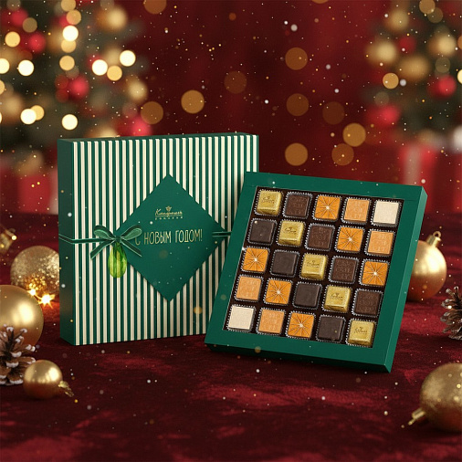 Новогодний набор шоколадных конфет 220г
