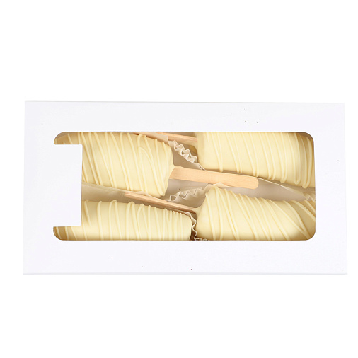 Свежие бананы в белом шоколаде набор 280г