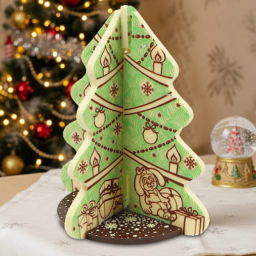 "Шоколадная ёлка" новогодний конструктор 445г