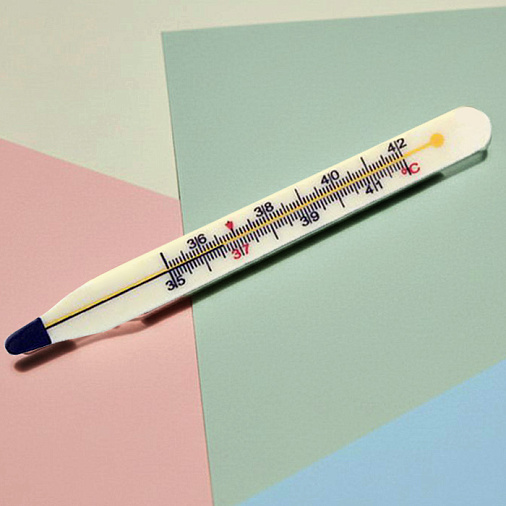 "Термометр" скульптура белый шоколад