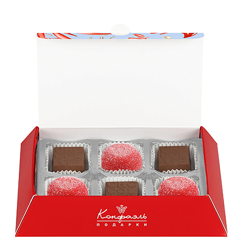 Набор конфет: мармелад, шоколадные конфеты ассорти 80г