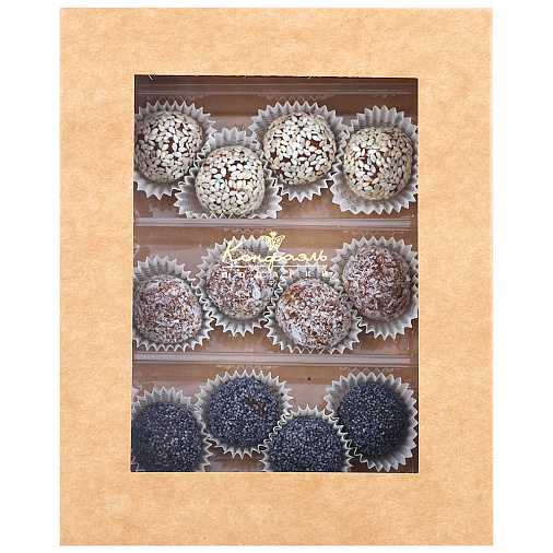 Конфеты из абрикоса с маком, кунжутом, кокосом 