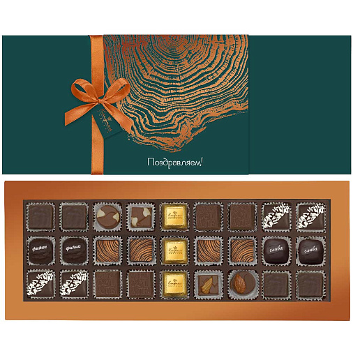 Набор шоколадных конфет (зеленый)