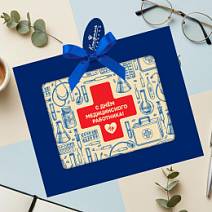 "С Днём медика" шоколад белый 