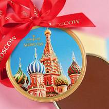 "Собор Василия Блаженного" медаль молочный шоколад 