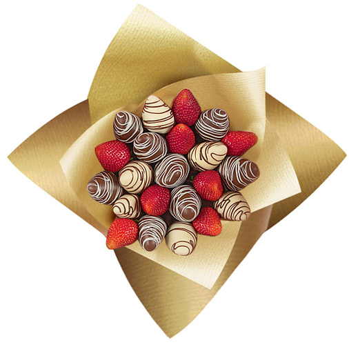 Клубника в шоколаде букет 650г