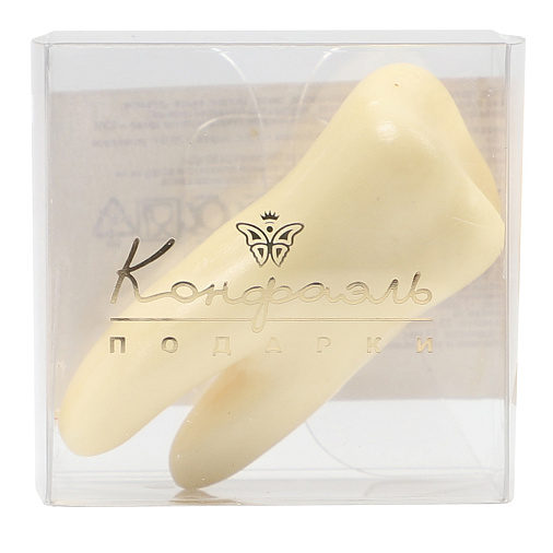 "Зуб" скульптура белый шоколад