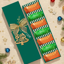 Новогодний набор двуслойных конфет мармелад и суфле в горьком шоколаде 105г