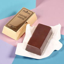 "Золотой слиток" скульптура молочный шоколад 200г