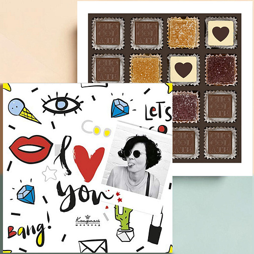 Ваше фото на наборе конфет «Love» (солобокс)