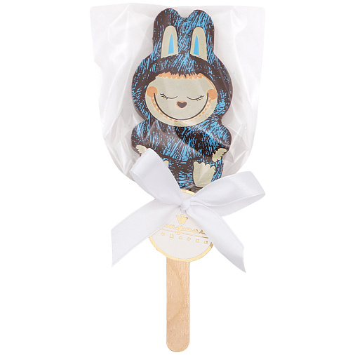 "Лабубушка" шоколад молочный на палочке (голубой декор)19г