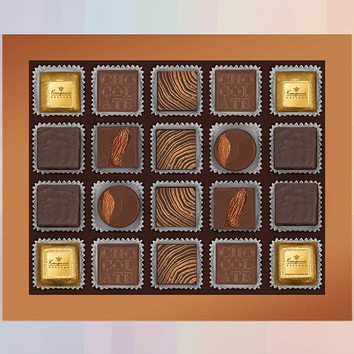 Набор шоколадных конфет (зеленый)