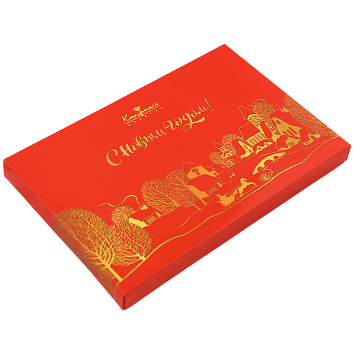 Новогодний набор конфет суфле в горьком шоколаде 90г