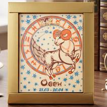 "Овен" открытка белый шоколад