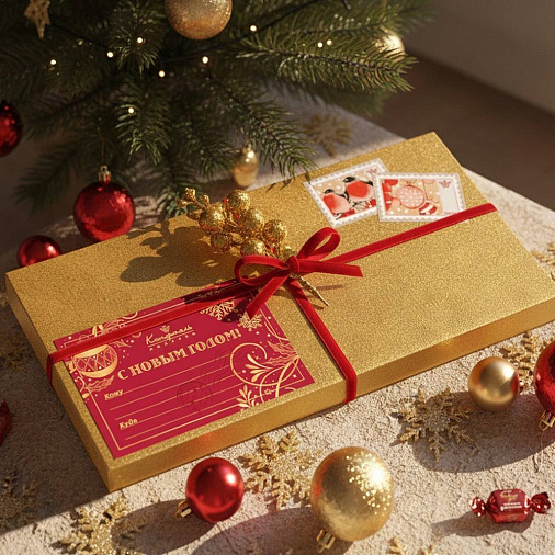 Новогодний набор шоколадных конфет 215г