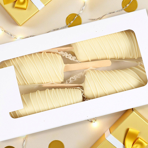 Свежие бананы в белом шоколаде набор 280г