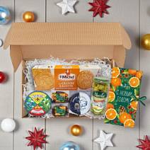 "Новогодний набор": шоколад, драже, конфеты, оливки, чай, риет 805г