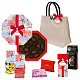 Подарочная сумка-шоппер: мармелад, шоколадные конфеты ассорти, чай