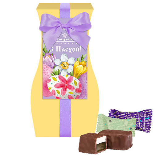 Пасхальный набор двуслойных конфет в горьком шоколаде