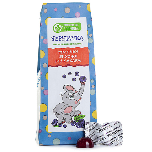 Мармелад желейный Черничка (БЕЗ САХАРА)
