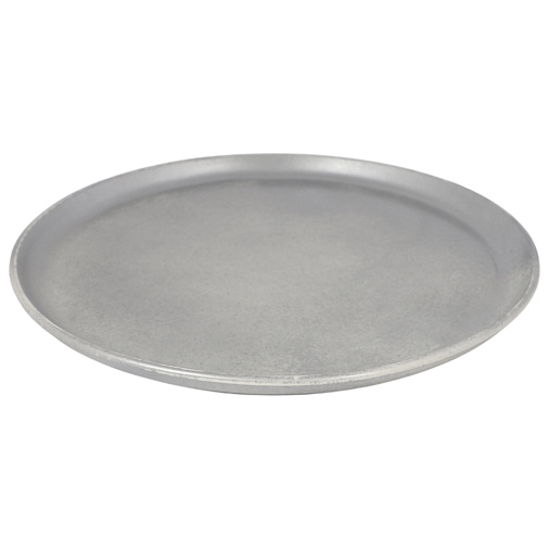 Поднос керамический под серебро круглый 30см