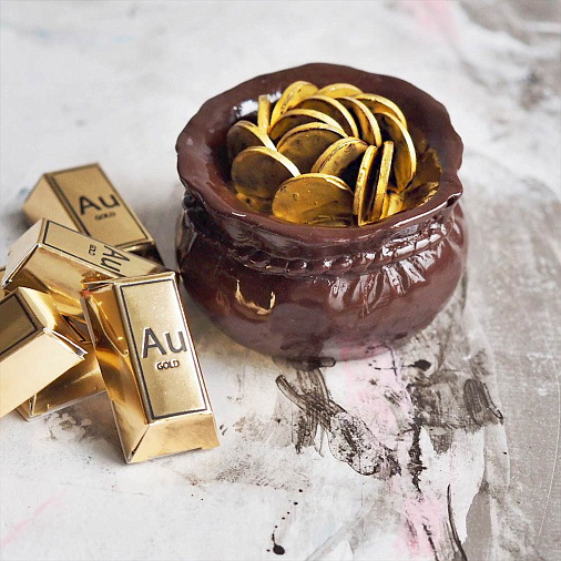 "Мешок с деньгами" скульптура молочный шоколад 460г