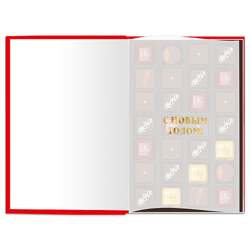 Новогодняя книга с конфетами 295г