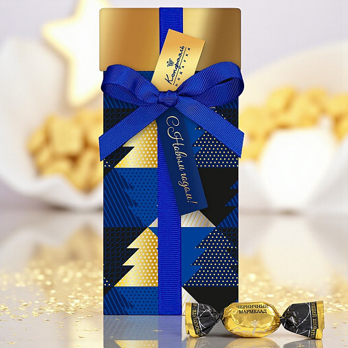 Новогодний набор мармелада в горьком шоколаде 190г