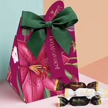 Набор сухофруктов в горьком шоколаде (финик, слива, абрикос) 100г