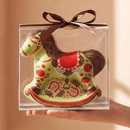 "Лошадка" скульптура шоколад яблочный 