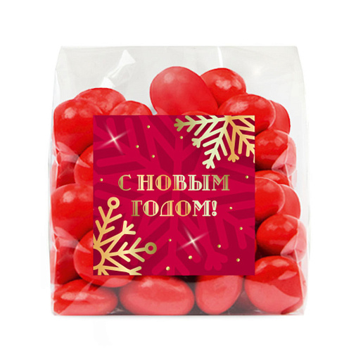 Новогодний домик с конфетами: цукаты, драже, чай 275г