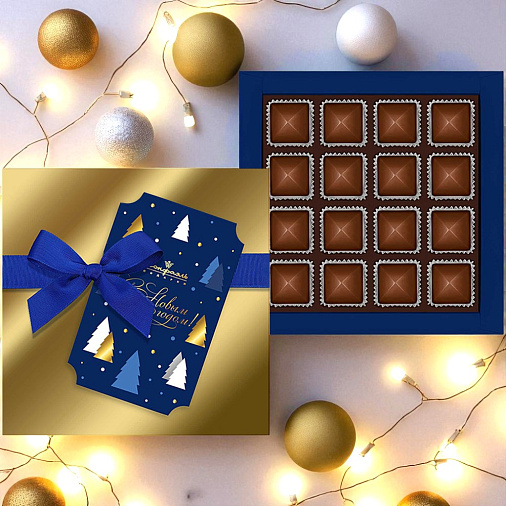 Новогодний набор шоколадных конфет ассорти 170г