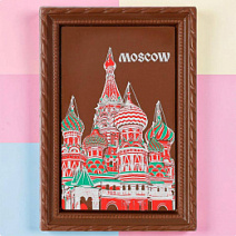 "Виды Москвы.Собор" открытка шоколад молочный 