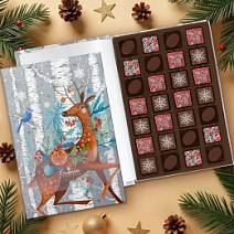 «Олень» книга с конфетами ассорти и мармеладом 260г
