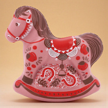 "Лошадка" скульптура шоколад клубничный 140г