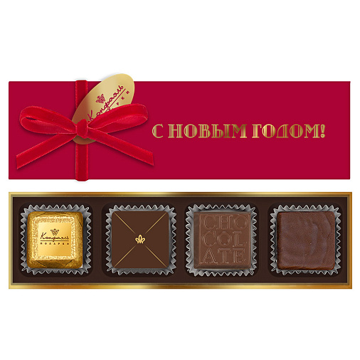 Новогодний набор: конфеты ассорти, цукаты, драже, варенье, чай 355г