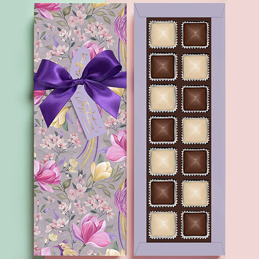 Набор конфет с шоколадными и кремовыми начинками 