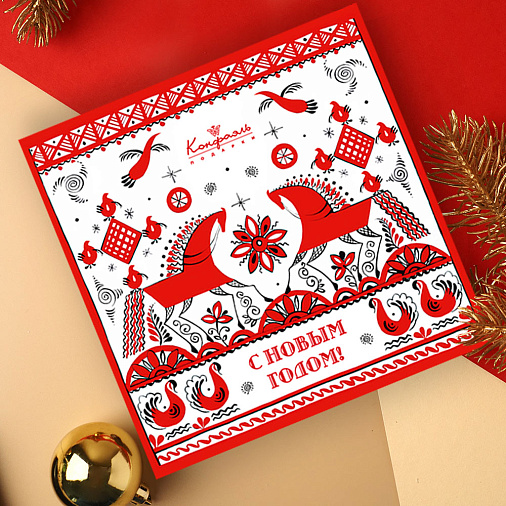 Новогодний набор шоколадных конфет 95г